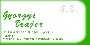 gyorgyi brajer business card
